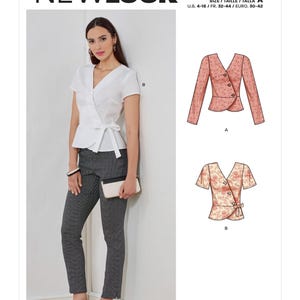 Misses&#39; Tops New Look Sewing Pattern N6700 Uncut, FF