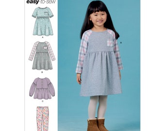 Children's Easy-To-Sew Sportswear Dress, Top, Pants Simplicity Sewing Pattern S8998