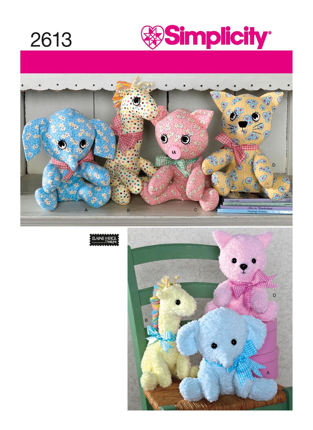 Stuffed Animals Simplicity Sewing Pattern 2613 Uncut, FF - Etsy