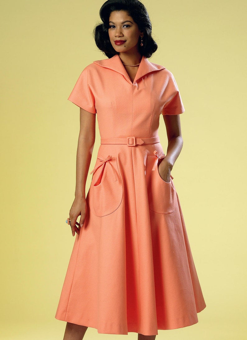 Dress with patch pocket