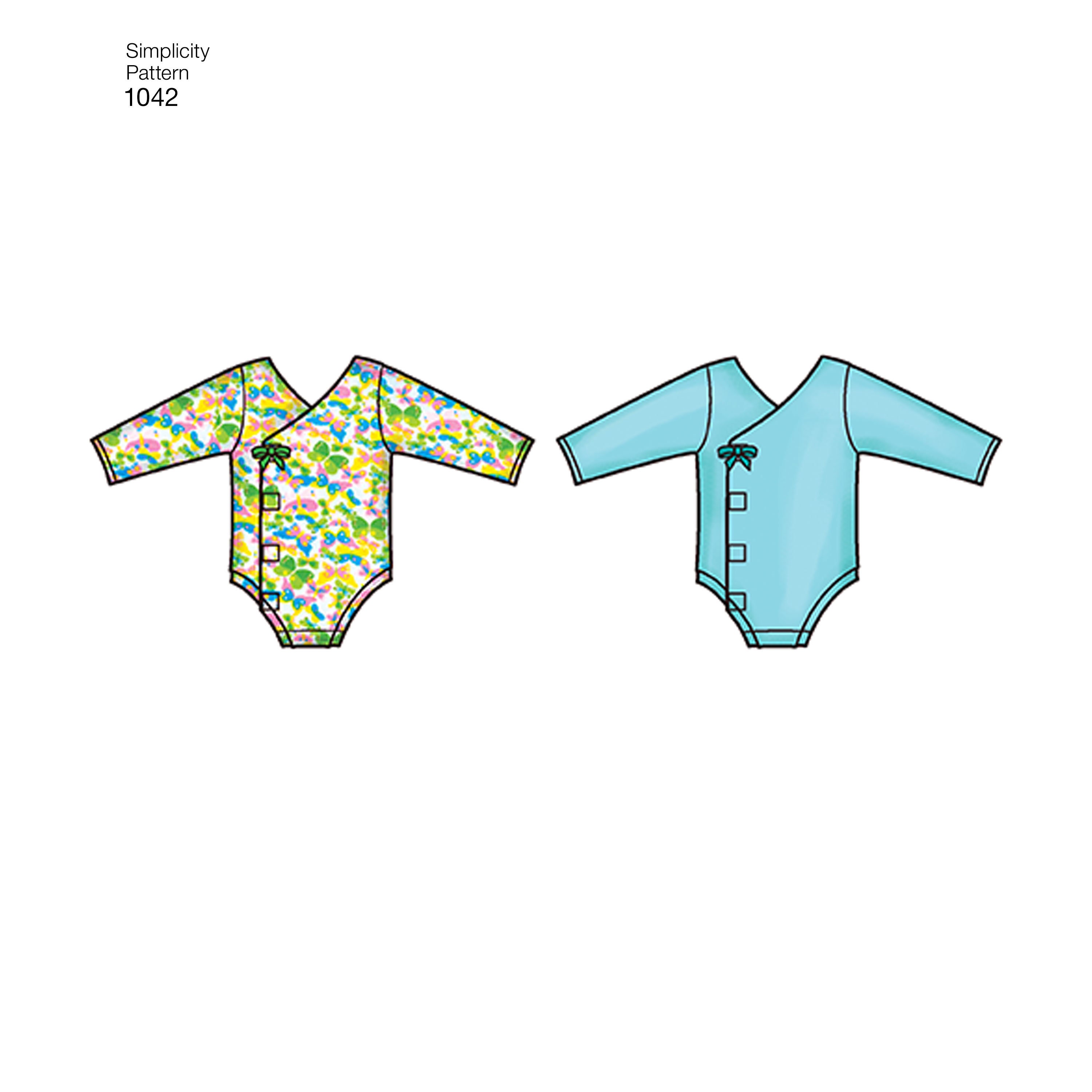 Babies' Layette Simplicity Sewing Pattern 1042 Etsy