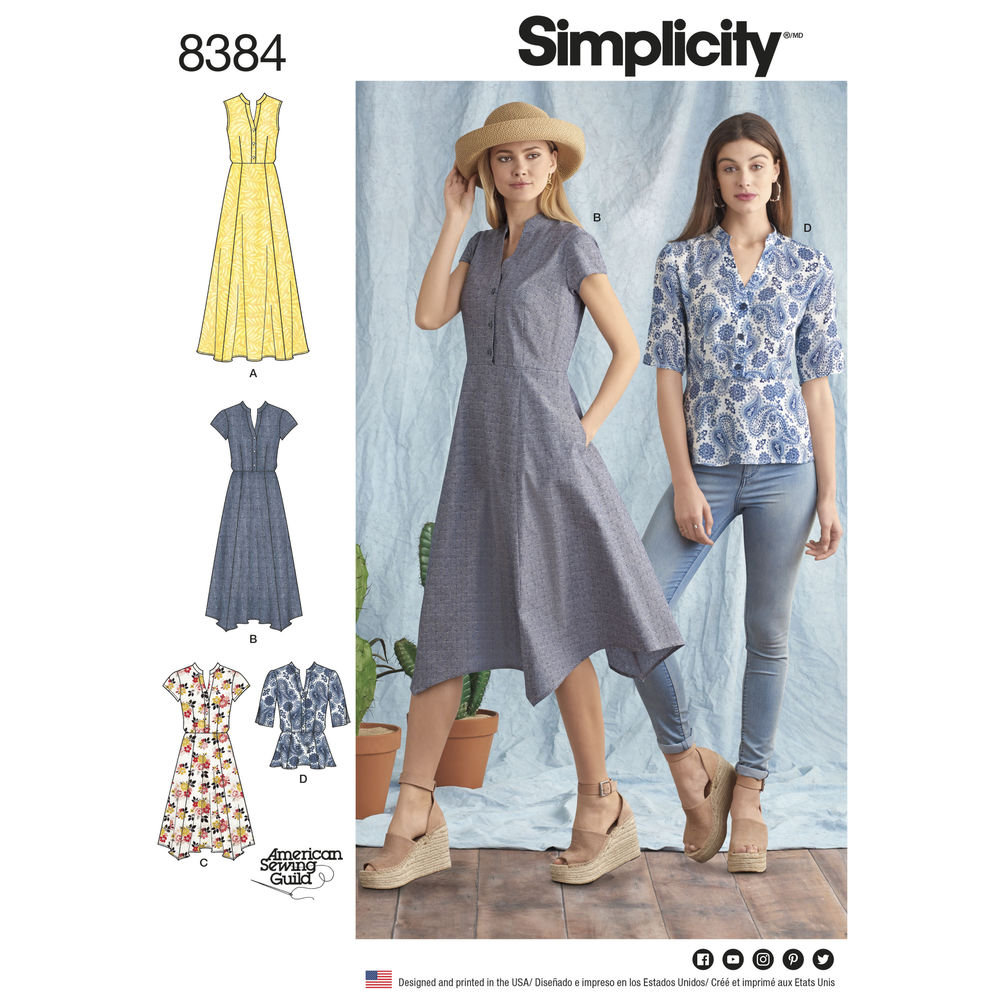 Misses' Dress With Length Variations and Top Simplicity Sewing Pattern ...