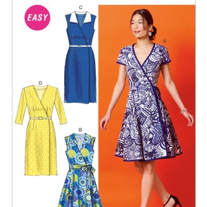 Misses Wrap Dresses and Belt McCall&#39;s Sewing Pattern M6959 Uncut, FF