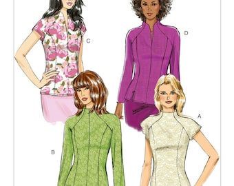 Misses Swan-Neck Tops Butterick Sewing Pattern B6134