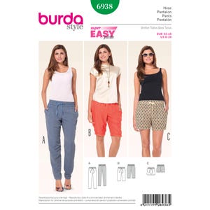 Misses&#39; Pants Burda Style Sewing Pattern 6938 Uncut, FF