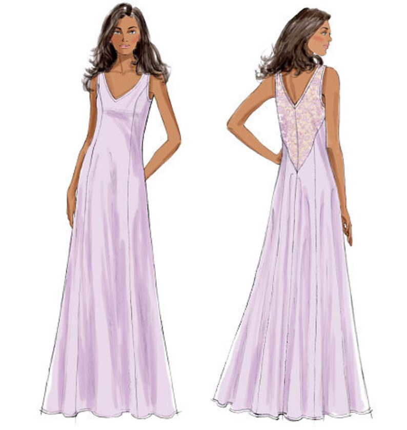 Side Robe Misses Side-tie Robe, Top, Gown, Pants and Drawstring Bag Butterick ...