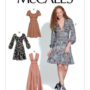 Misses Dresses McCall's Sewing Pattern M7802 Uncut, FF
