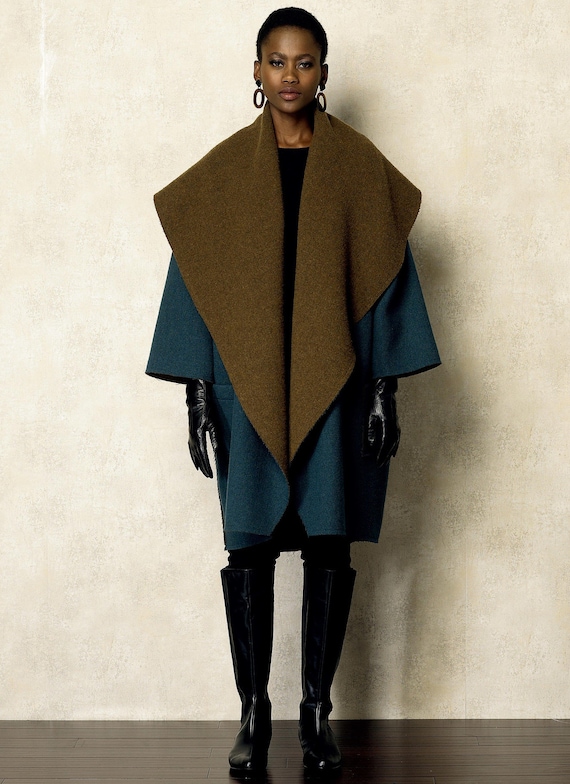 Misses' Oversized Shawl Collar Jackets Vogue Sewing Pattern V8930