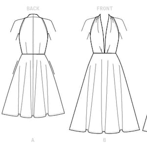 Misses' Dress Vogue Sewing Pattern V9343 - Etsy