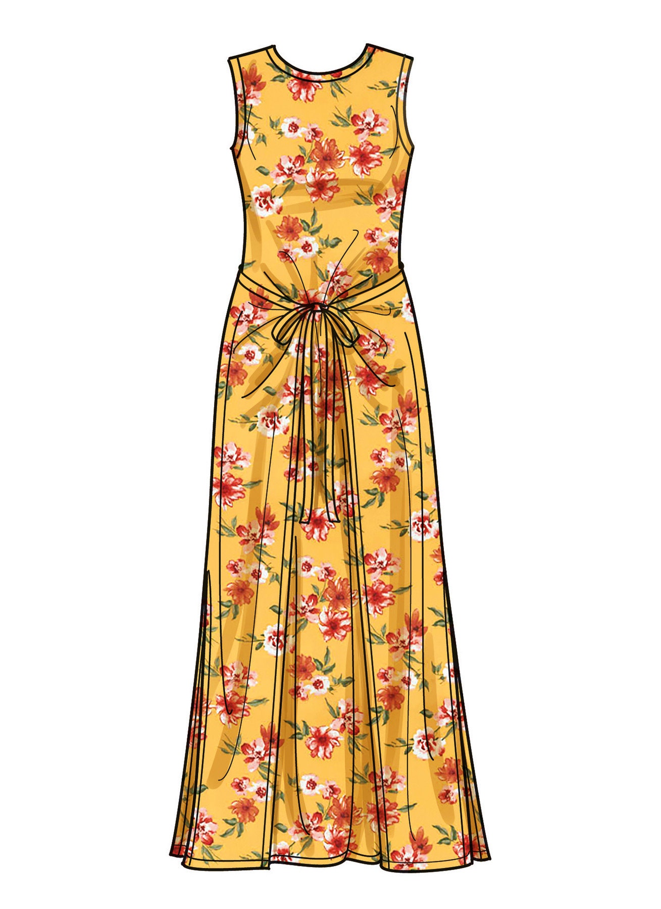 Mesa Pattern Misses' Knit Dress With Sleeve and Length Variations Simplicity Sewing ...