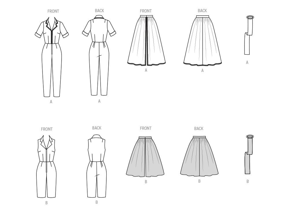 1950s Misses' Slack Suit and Skirt Vogue Sewing Pattern V2062 Uncut, FF ...