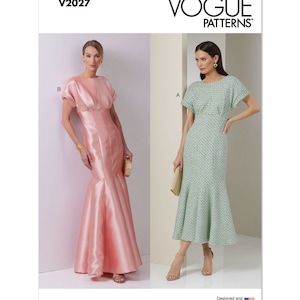 Vogue Sewing Pattern V2083 Misses' Dress in Two Lengths - Etsy