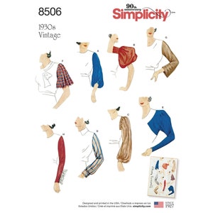Misses Vintage Set of Sleeves Simplicity Sewing Pattern 8506