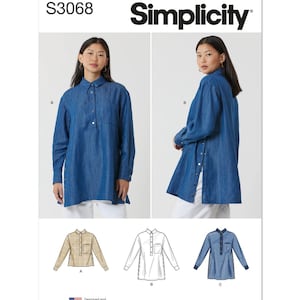 Misses&#39; Top and Tunics Simplicity Sewing Pattern S3068 Uncut, FF