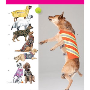 Large Size Dog Clothes Simplicity Sewing Pattern 1578 Uncut, FF