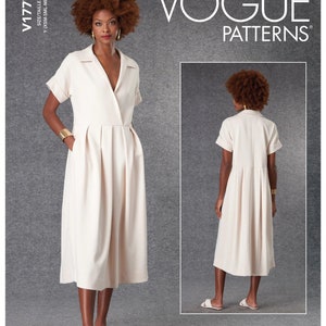Misses Dress Vogue Sewing Pattern V1777 Uncut, FF
