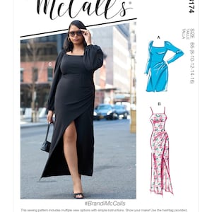Misses&#39; & Women&#39;s Dresses McCall&#39;s Sewing Pattern M8174 Uncut, FF
