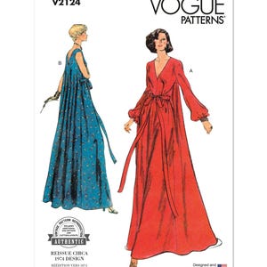1970s Misses&#39; Loungewear Vogue Sewing Pattern V2124 Uncut, FF