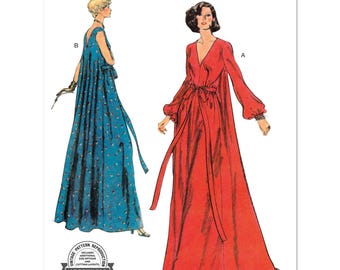 ビンテージ　スタイル画(BLOUSES etc12画セット) Vogue Sewing Pattern V2124 1970s Misses' Loungewear - Etsy