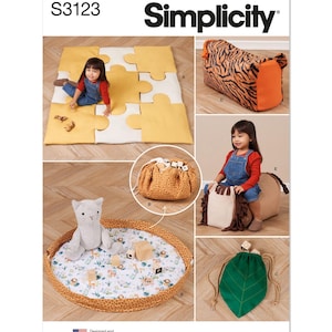 Playroom Accessories Simplicity Sewing Pattern S3123 Uncut, FF