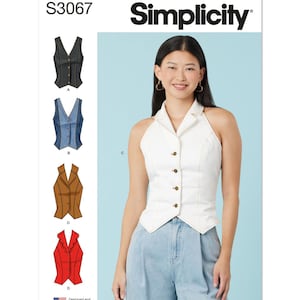 Misses&#39; Tops Simplicity Sewing Pattern S3067 Uncut, FF