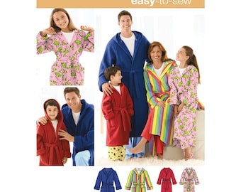 Child's, Teens' & Adults' Robe Simplicity Sewing Pattern 3575 Uncut, FF