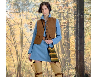 Patrón de costura McCall's M8018 para disfraz de mujer, sin cortar, talla FF (8-18), actualmente descatalogado.