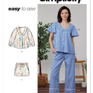 Misses' Sleep Set Simplicity Sewing Pattern S3240 Uncut, FF Size (4-26)