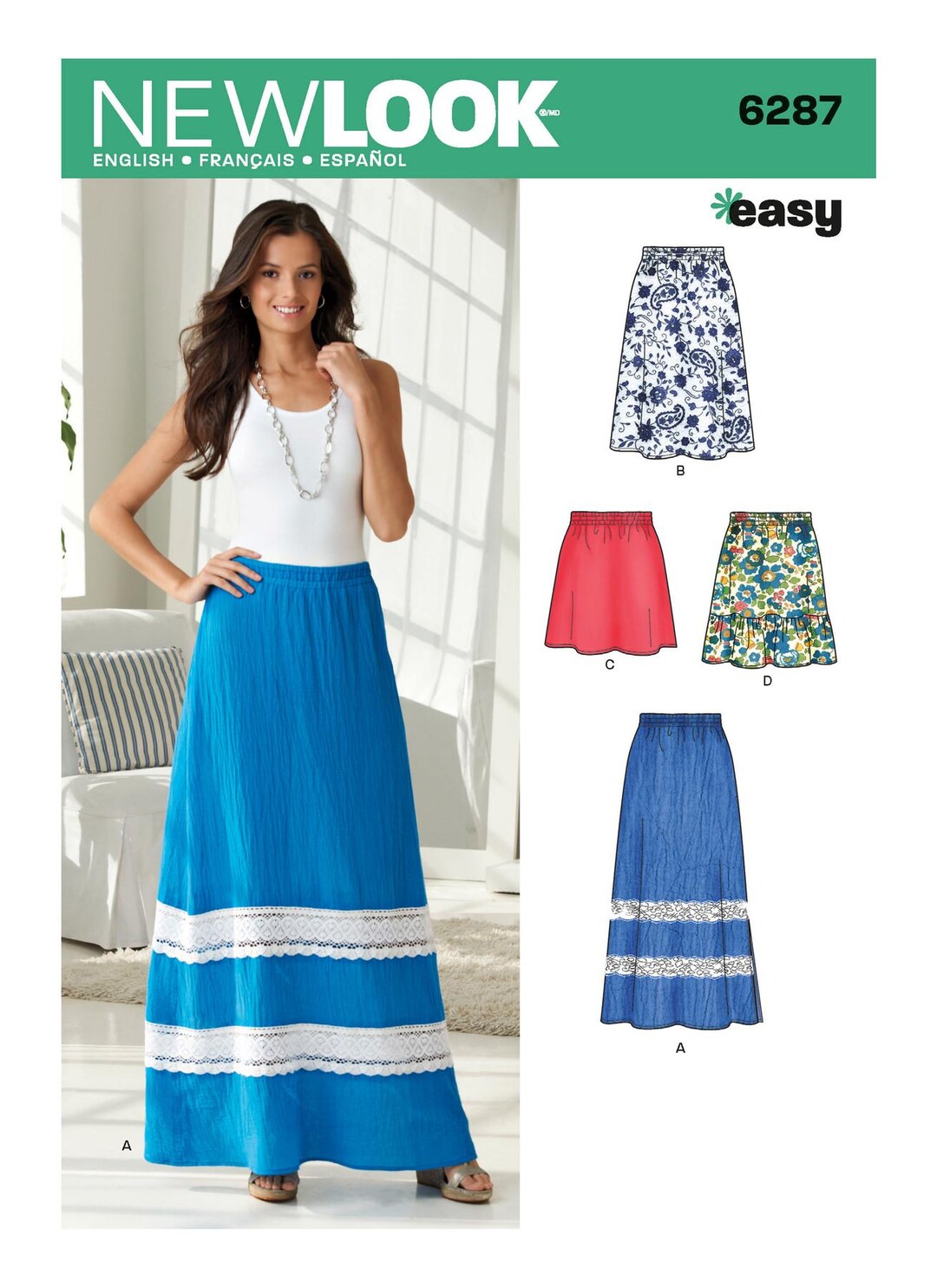 Dramatic kick back pull on overlock details skirt main image 0