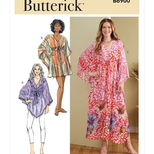 Misses' Caftan Butterick Sewing Pattern B6900