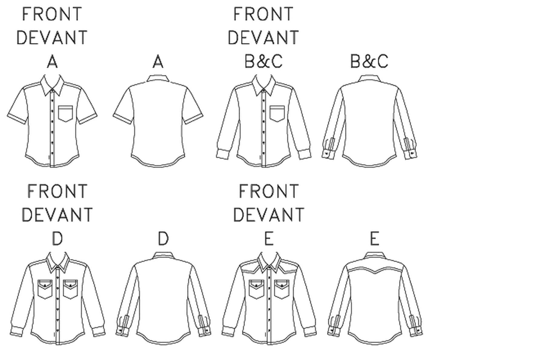 Men's Buttondown Shirts Mccall's Sewing Pattern M6044 Etsy