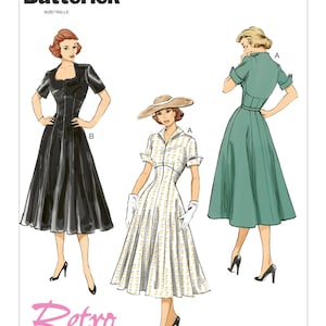 Misses Fit and Flare Dresses Butterick Sewing Pattern B6018