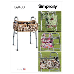 Walker Accessories, Bag and Organizer Simplicity Sewing Pattern S9400 Uncut, FF