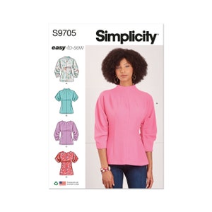 Misses' Tops Simplicity Sewing Pattern S9705