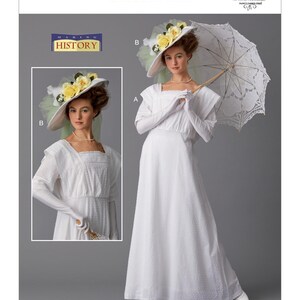 Misses' Costume and Hat Butterick Sewing Pattern B6610 Uncut, FF