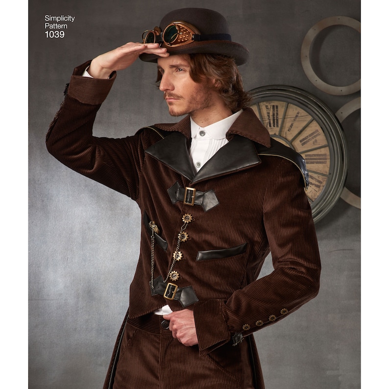 Men's Cosplay Costumes Simplicity Sewing Pattern 1039 Etsy