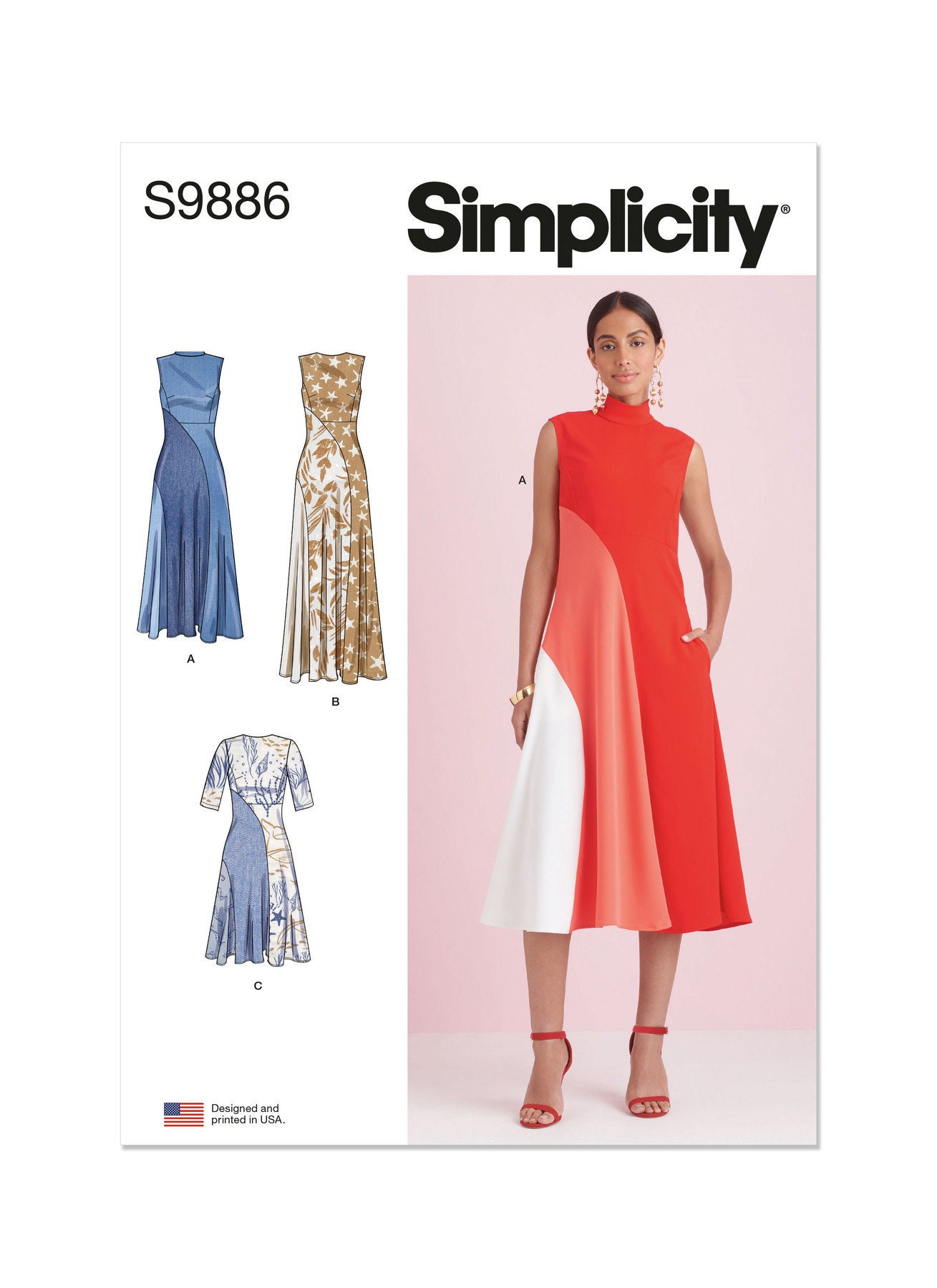 if six was nine SNAKE/LONG DRESS 2way 初期 Amazon.com: Vogue Patterns V8729 Misses' Dress and