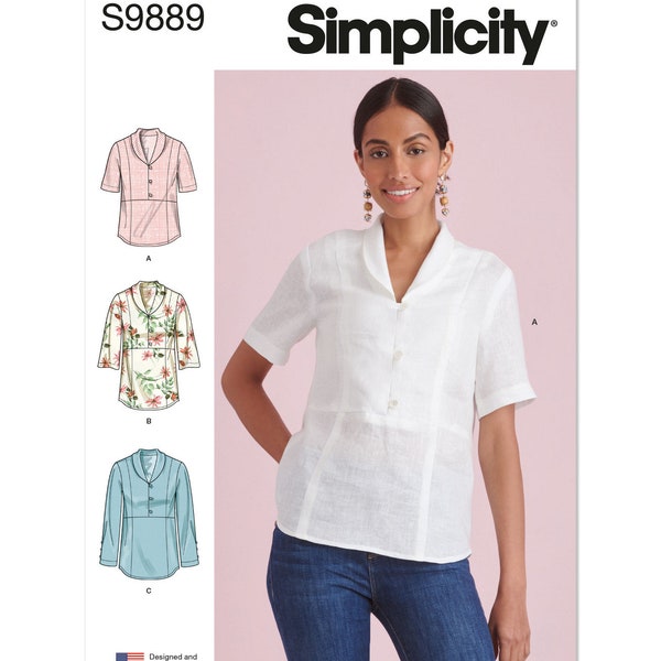 Misses' Tops Simplicity Sewing Pattern S9889