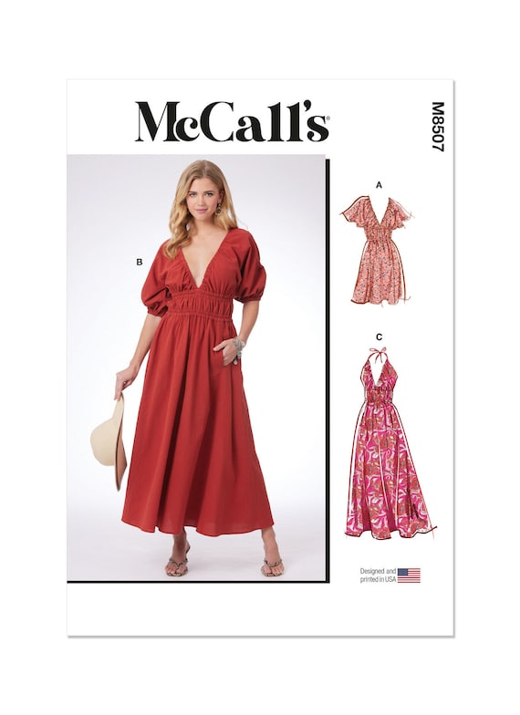 mccalls ladies dress patterns McCall's Sewing Pattern M8446 Misses' Dress by Brandi Joan