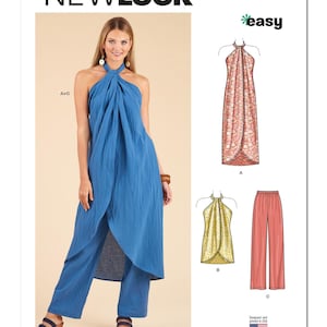Misses&#39; Tops and Pants New Look Sewing Pattern N6736 Uncut, FF