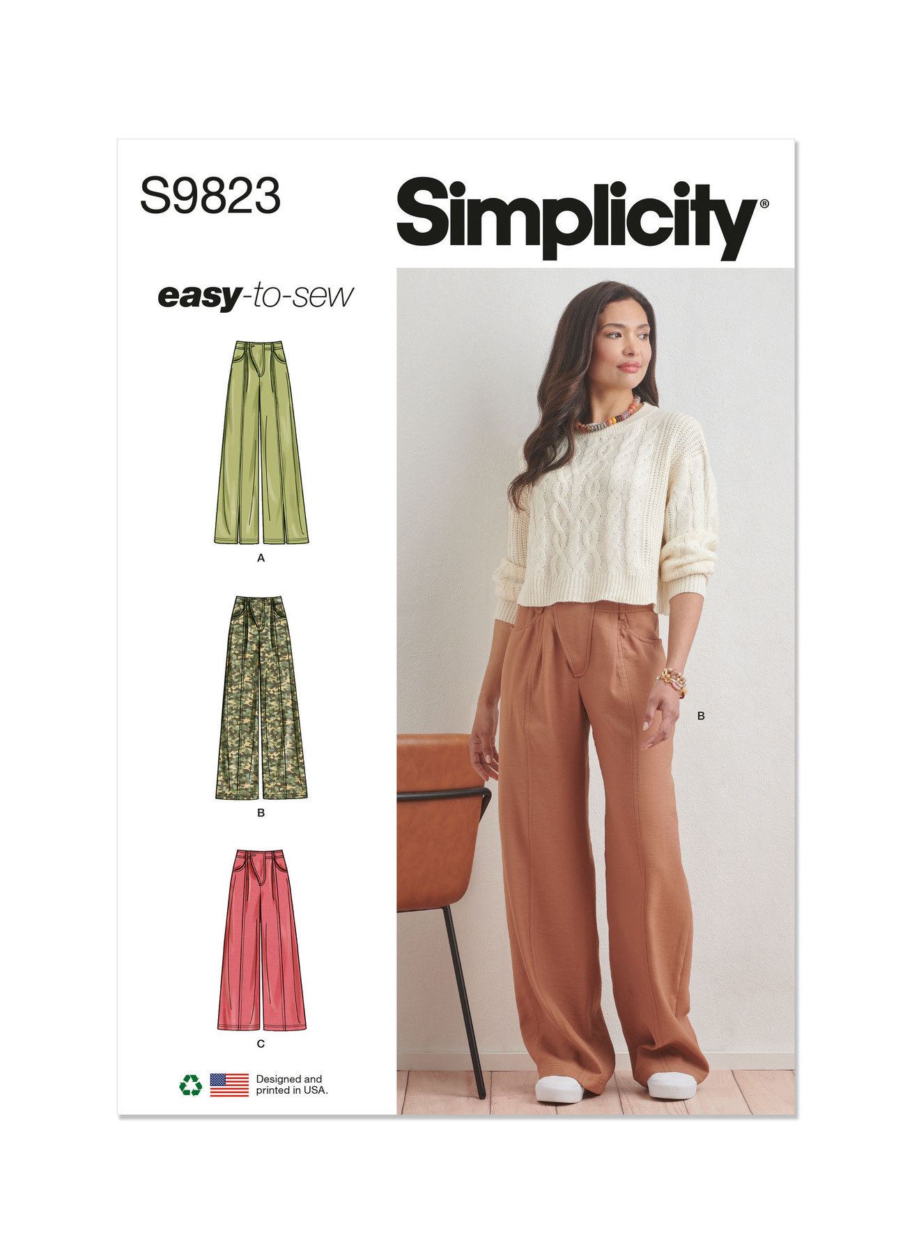 Misses Pants Simplicity Sewing Pattern S9823 Uncut, FF - Etsy