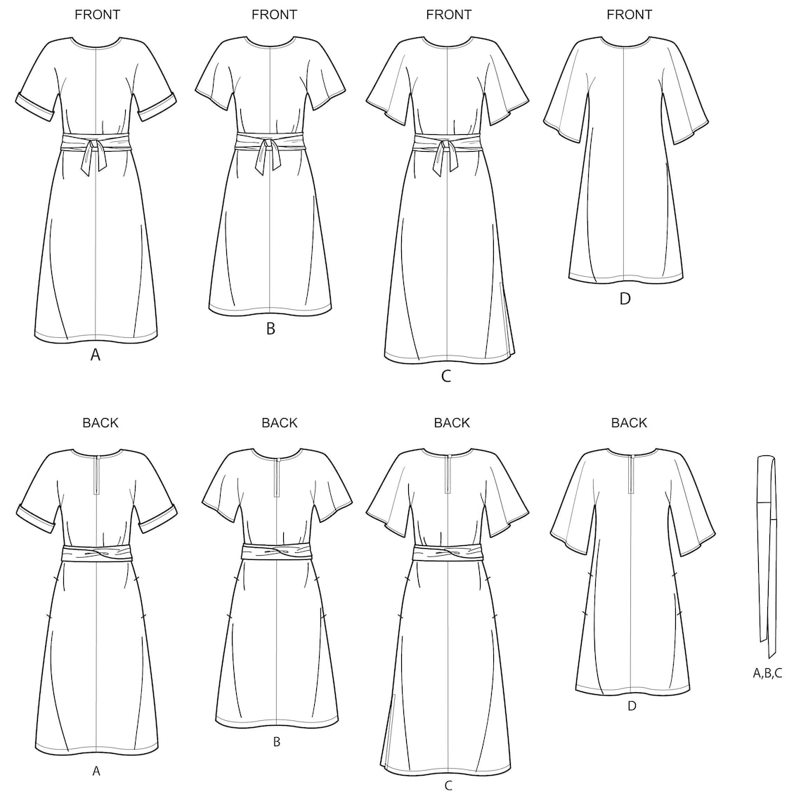 Misses Front Tie Dresses Simplicity Sewing Pattern S8981 Uncut, FF - Etsy