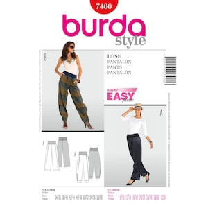 Misses&#39; Pants Burda Style Sewing Pattern 7400 Uncut, FF