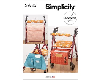 Wheeled Walker Accessories Simplicity Sewing Pattern S9725 Uncut, FF