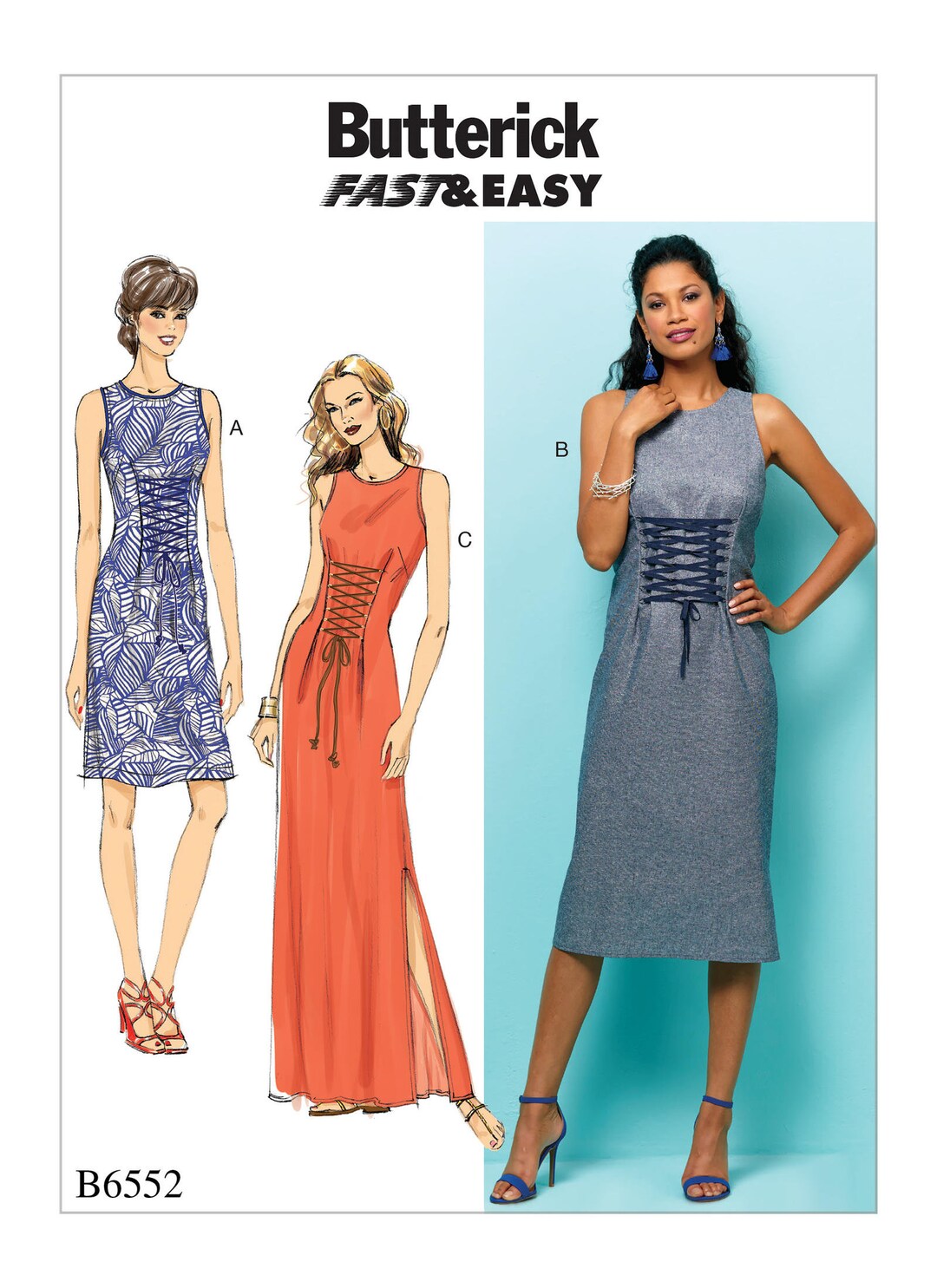 Misses' Dress Butterick Sewing Pattern B6552 - Etsy