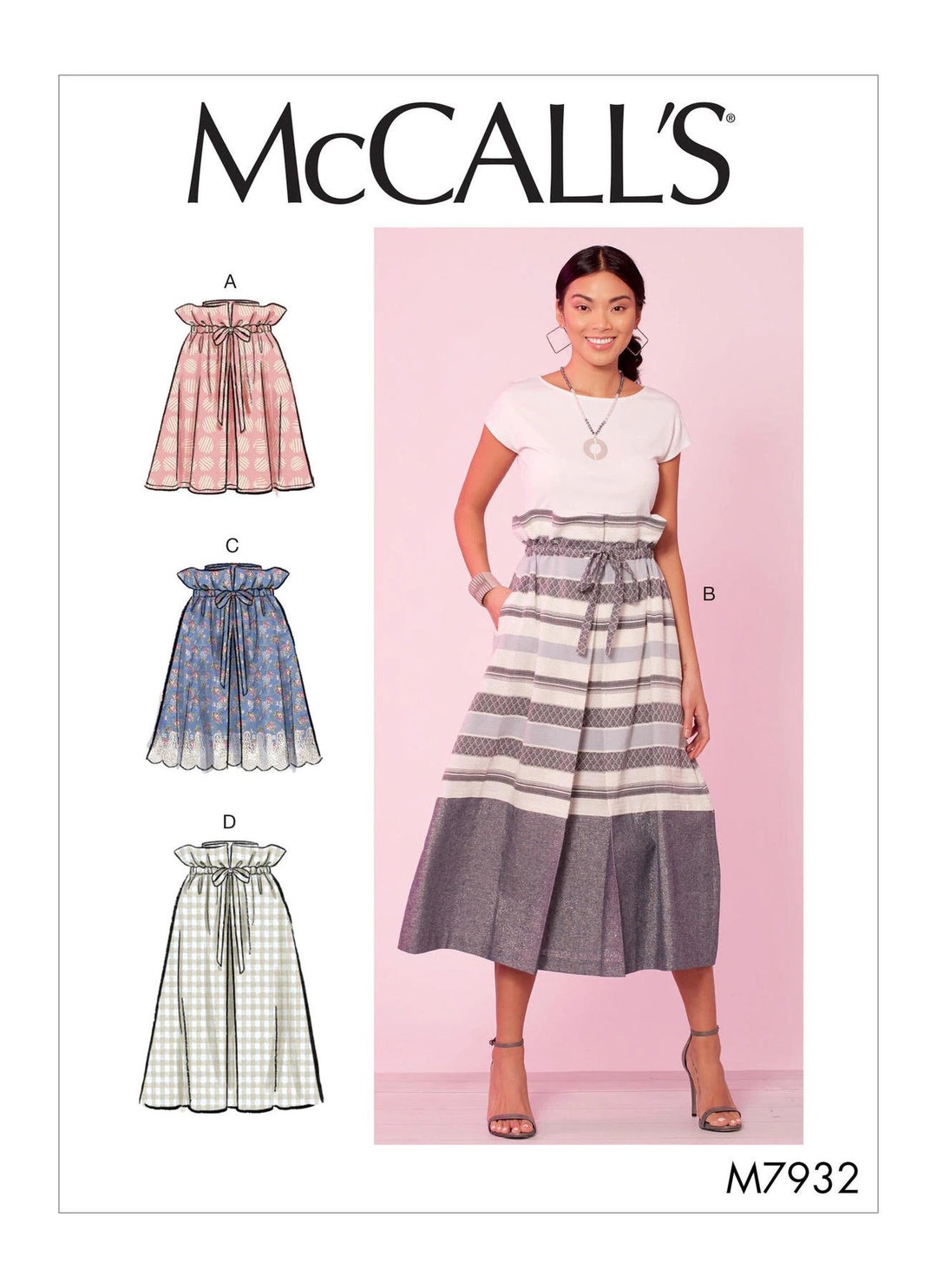 Misses' Skirts Mccall's Sewing Pattern M7932 - Etsy