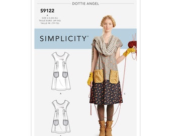 Misses Dresses Simplicity Sewing Pattern S9122 Uncut, FF