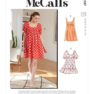 Misses Dresses McCall's Sewing Pattern M8197 Uncut, FF