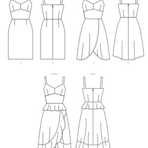 Misses' & Women's Dresses With Cup Sizes Mccall's - Etsy