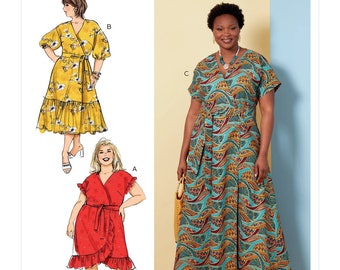 Women's Dress and Sash Butterick Sewing Pattern B6873